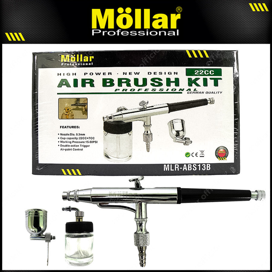 MOLLAR ABS13B Spray Gun Lukis Air Pen Brush Kit 22 cc