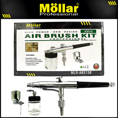 MOLLAR MLR-ABS13B Spray Gun Air Brush Kit 22 cc SAB13B