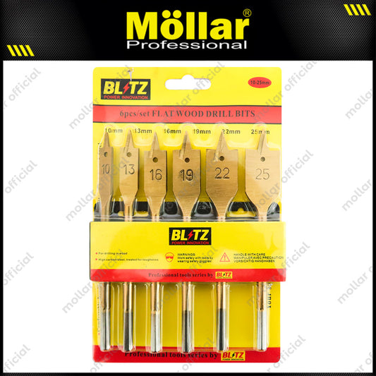 BLITZ 961 Mata Bor Set Kayu Kipas 6 Pcs 10 mm - 25 mm