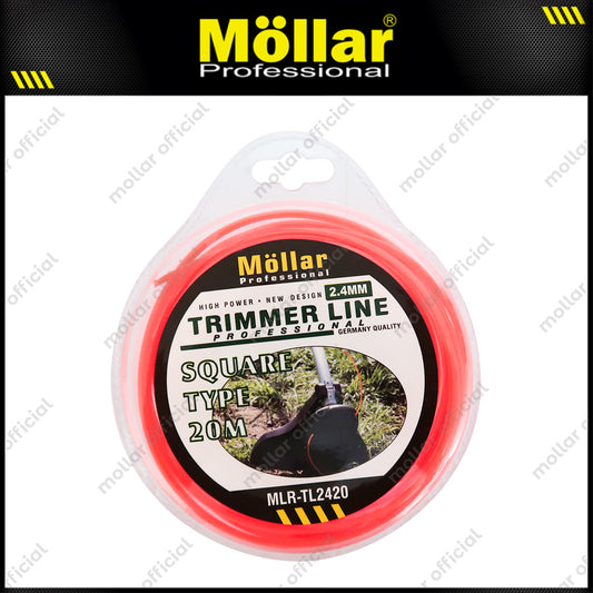 MOLLAR TL2420 Senar Mesin Potong Rumput Grass Trimmer Line 20 Meter