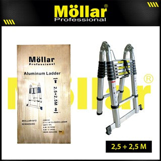 MOLLAR Tangga Teleskopik A 2x8 5 meter / Double Telescopic Ladder