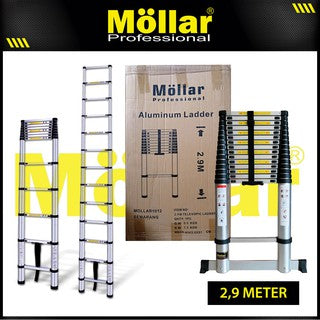MOLLAR Tangga Teleskopik 2.9 meter / Single Telescopic Ladder