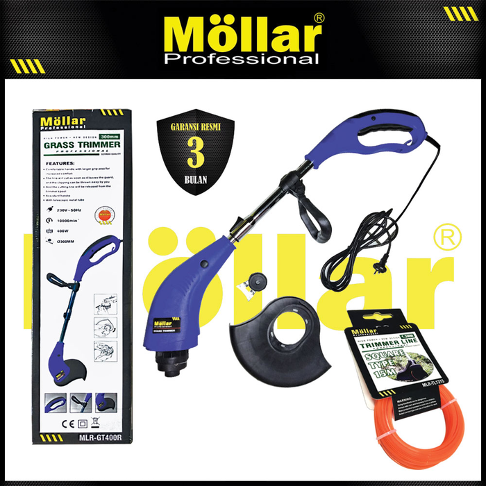 [PAKET] MOLLAR GT400 Mesin Potong Rumput & Refill Senar 15 Meter