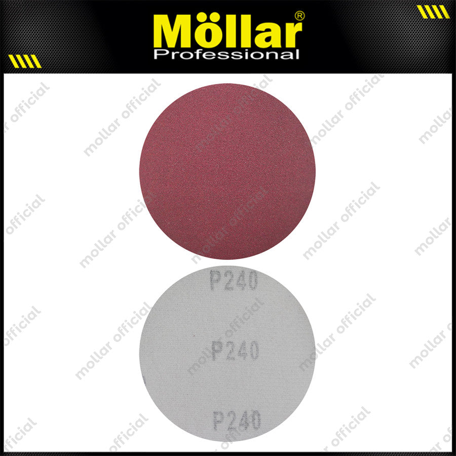 HSS Amplas Velcro Bulat No. 240 Mesin Gerinda 4"