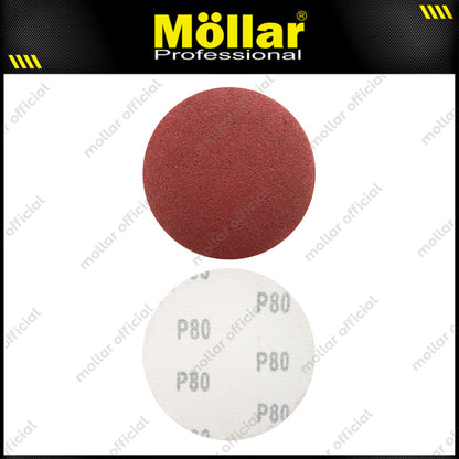 HSS Amplas Velcro Bulat No. 80 Mesin Gerinda 4"