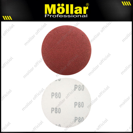 HSS Amplas Velcro Bulat No. 80 Mesin Gerinda 4"