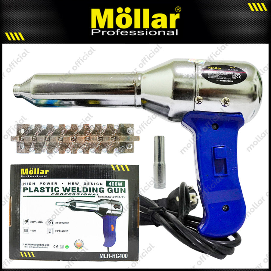 MOLLAR HG400 Mesin Hot Gun Las Plastik Heat Gun 400 Watt