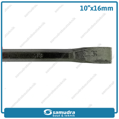 ATS Pahat Beton Gagang Karet Flat 10"