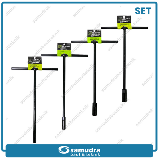 [PAKET] 4 SET TEKIRO Kunci T Sok 8 - 10 - 12 - 14 Mm Sock Shock Socket