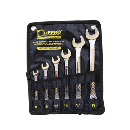 LIPPRO 610C-6P Kunci Ring Pas Set 6 pcs (8-19 mm)