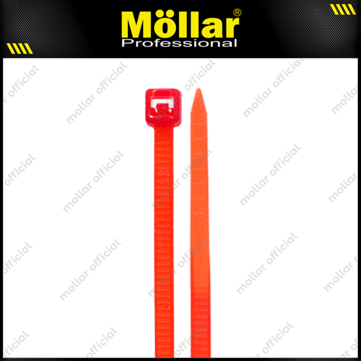 MOLLAR KT-25200 Kabel Ties 2.5x200 mm Merah