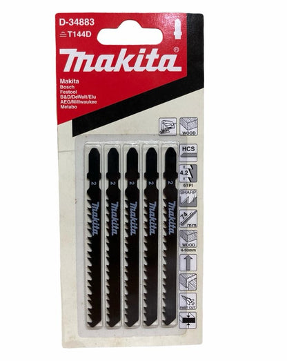MAKITA D-34883 Mata Jigsaw T144D Set 5 pcs / Jig Saw Blade Wood Fast
