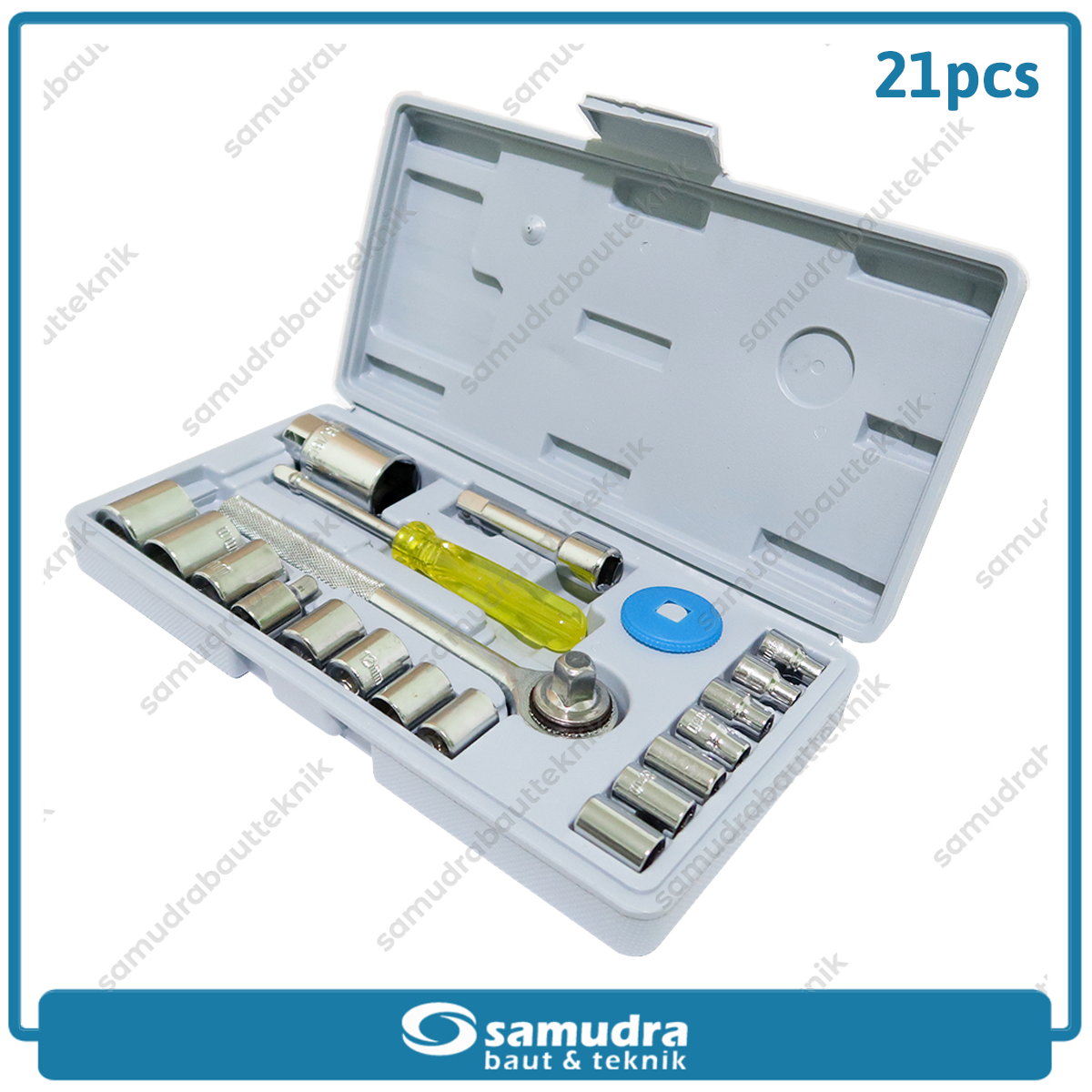 KTP Kunci Sok Set 21 pcs Box Plastik