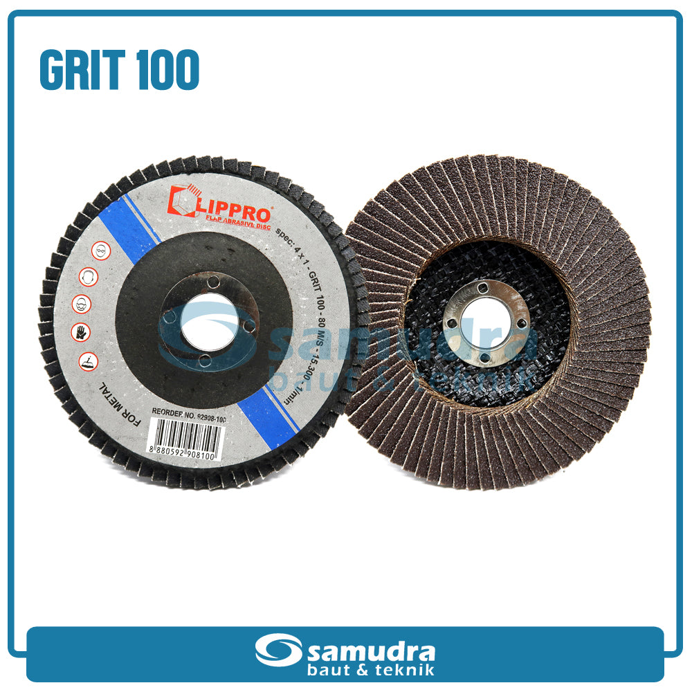 LIPPRO 92908-100 Amplas Susun No. 100 / Flap Disc