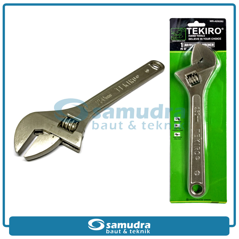 TEKIRO WR-AD0282 Kunci Bago 10" / Kunci Inggris
