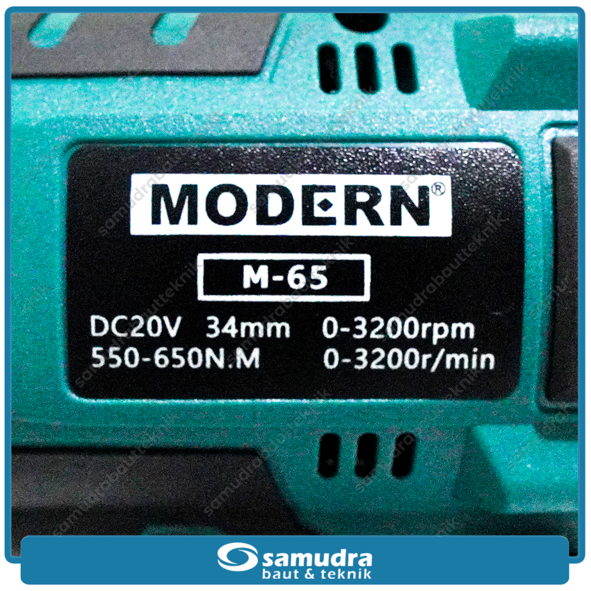 MODERN M-65 Mesin Buka Baut Mobil Baterai 20V / Cordless Impact Wrench