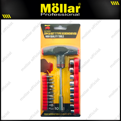 BISON G17150 Obeng Socket T Set 21 pcs