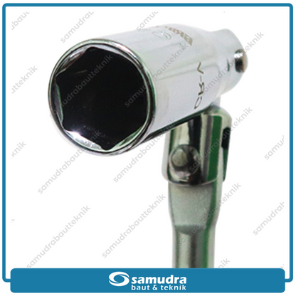 GRIPON 88-016 Kunci Sok T Busi Fleksibel Chrome 16 mm