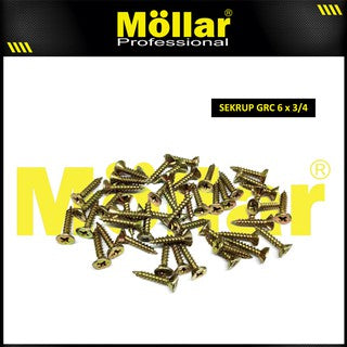 MOLLAR 93-005 Sekrup GRC 6 x 3/4 - 100 pcs