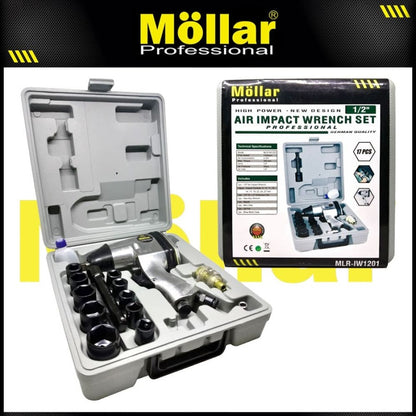 MOLLAR IW1201 Mesin Buka Baut Mobil Angin Kompresor 1/2" / Impact Wrench