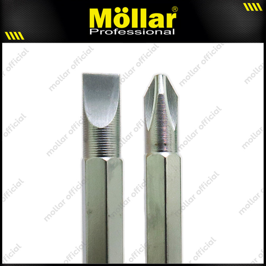 HDT 819 Obeng Bolak Balik 2 Arah Gagang Karet 2 Way Screwdriver