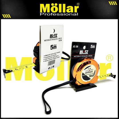 BLITZ JC38 Meteran 5 meter x 19 mm Warna Oranye