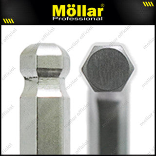 MOLLAR MLR-430200 Kunci L Set Panjang Ballpoint 9 Pcs 1.5-10 mm