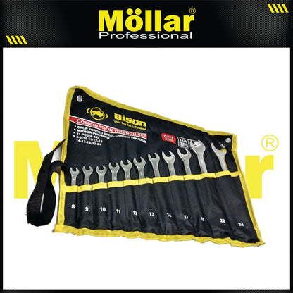 BISON Kunci Ring Pas Set 11 pcs (8-24 mm)