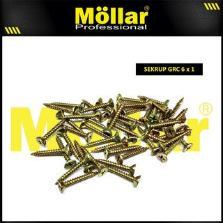 MOLLAR 93-006 Sekrup GRC 6 x 1 - 100 pcs