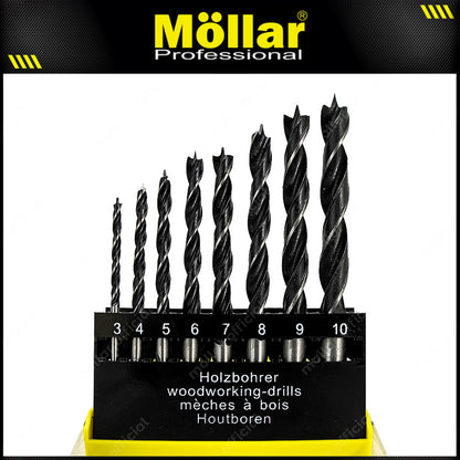 BISON Mata Bor Kayu Set 8 pcs (3-10 mm)