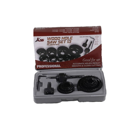 K55 K55-ER-WHS-13 Hole Saw Set 13 pcs / Mata Bor Holesaw Kayu