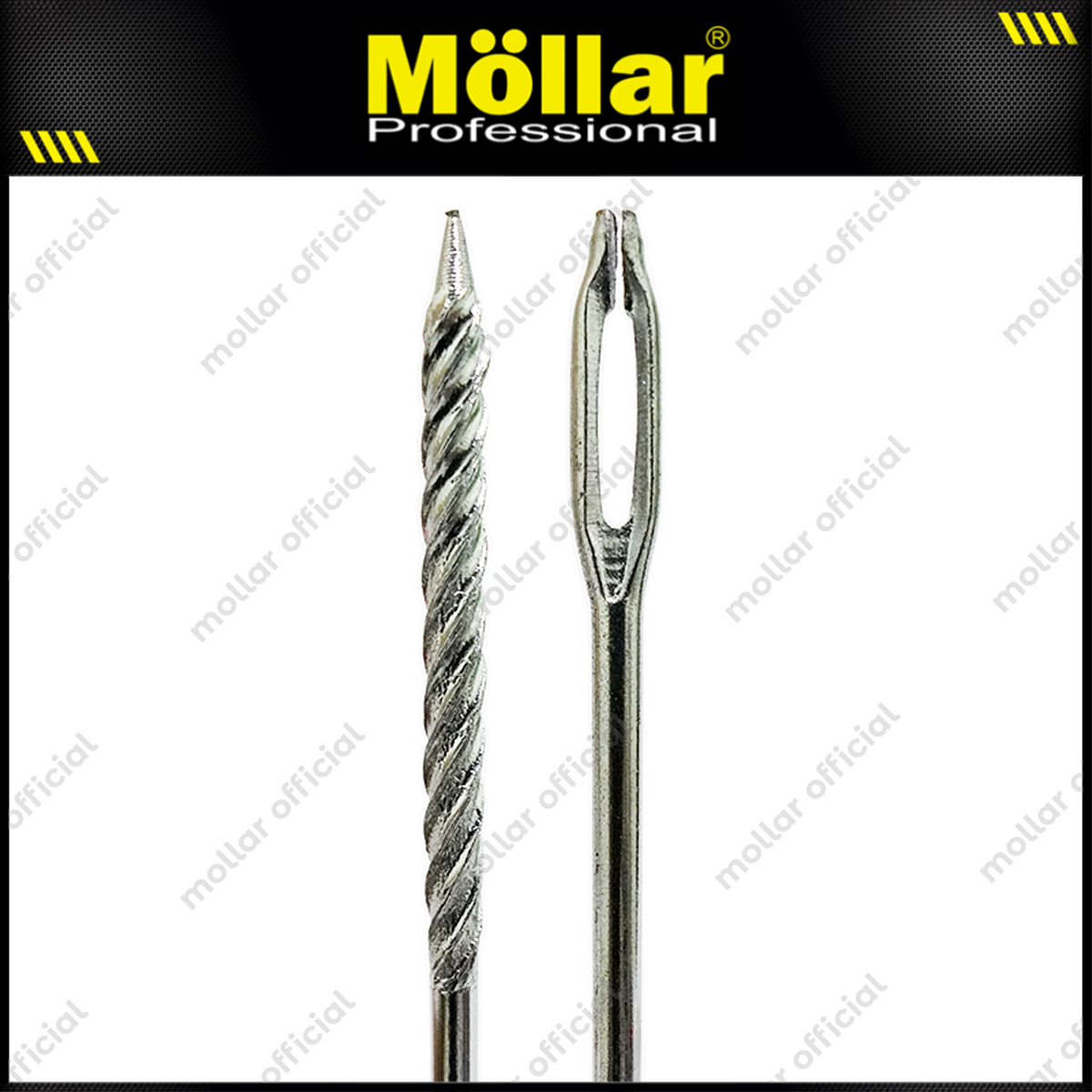 MOLLAR B15000 Alat Tambal Ban Tubles Set Gagang Besi