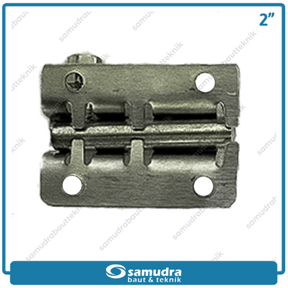 KTP Grendel Pintu Putih 2" Stainless SS304