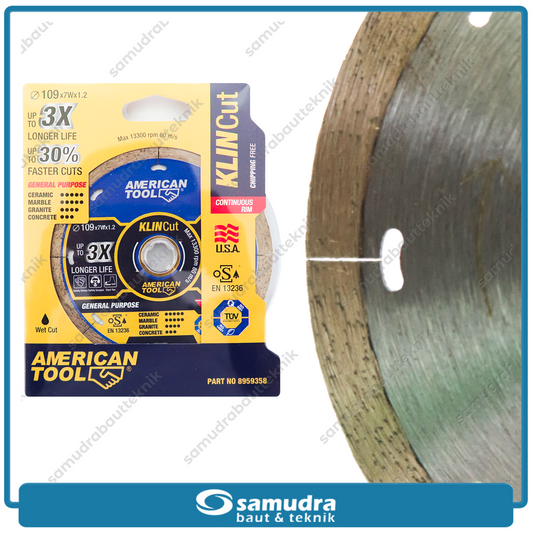 AMERICANTOOL 8959358 Diamond Wheel 4" Klin Cut