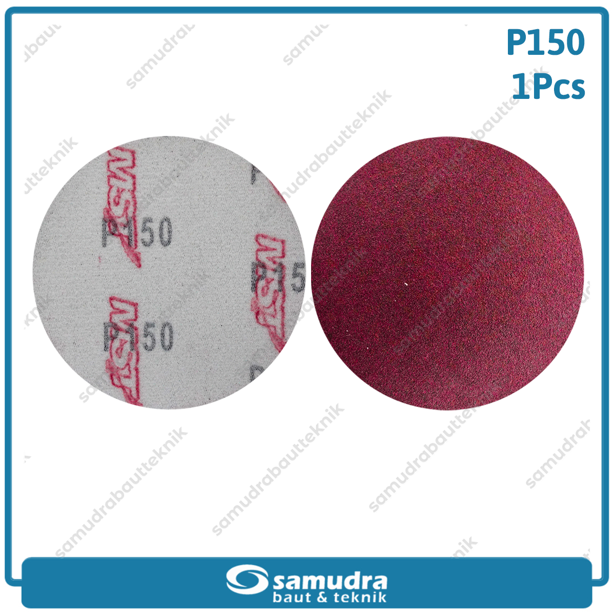 MST MST-YF-VS-415 Amplas Velcro Bulat No. 150 Mesin Gerinda 4"