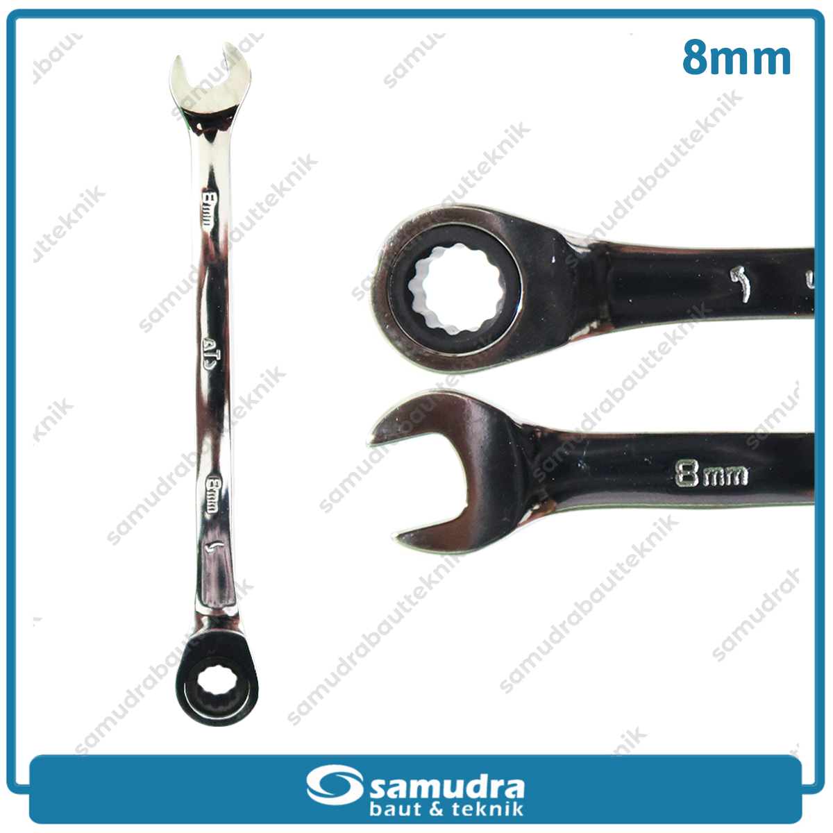 ATS Kunci Ring Pas Ratchet 8 mm