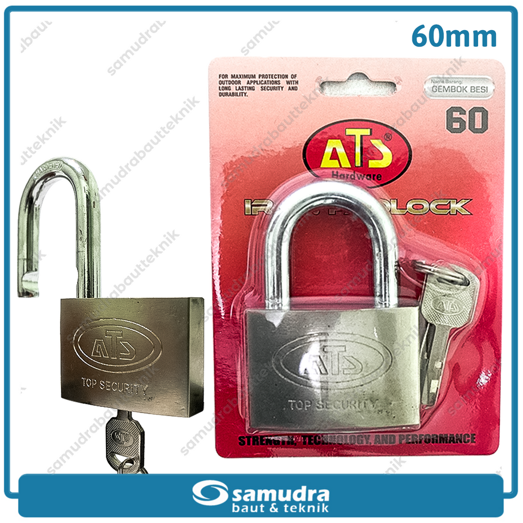 ATS Gembok 60 mm Short / Gembok Besi Leher Pendek
