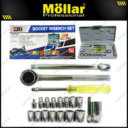 HDT Kunci Sok Set 21 pcs Box Plastik