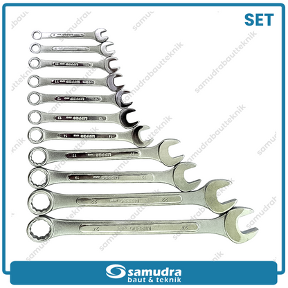 LIPPRO 610C-11P Kunci Ring Pas Set 11 pcs (8-24 mm)