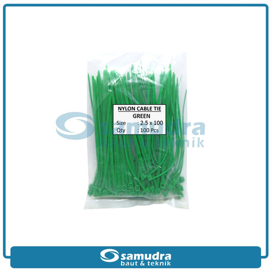 JP Kabel Ties Hijau 2.5 x 100 mm - 100 pcs
