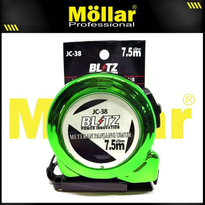 BLITZ BLITZ JC38 Meteran 7.5 meter x 25 mm Warna Hijau