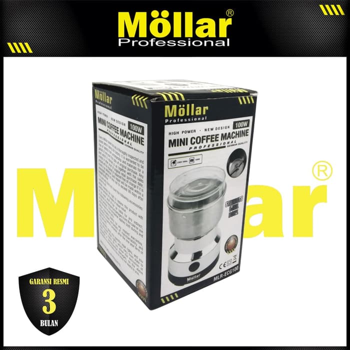 MOLLAR ECG100 Mesin Gilingan Kopi Listrik Mini Coffee Grinder 100 Watt