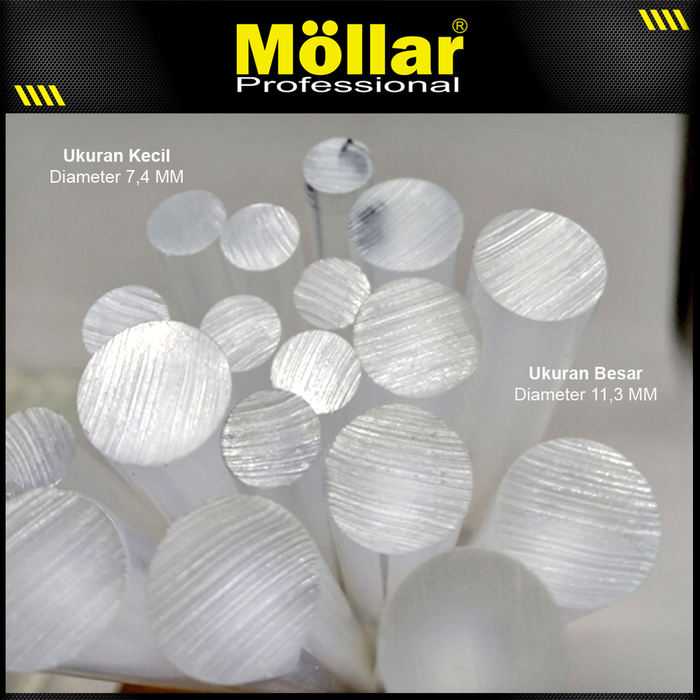 MOLLAR 93-184 Isi Lem Tembak Besar Panjang 30 cm Set - 7 pcs