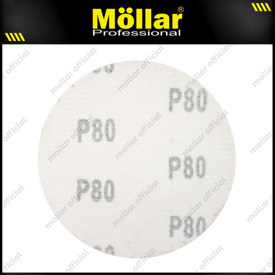 HSS Amplas Velcro Bulat No. 80 Mesin Gerinda 4"