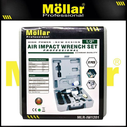 MOLLAR IW1201 Mesin Buka Baut Mobil Angin Kompresor 1/2" / Impact Wrench