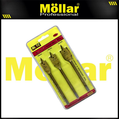 BLITZ 962 Mata Bor Kayu Kipas Set 3 pcs (16-19-22 mm)