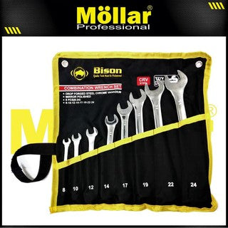 BISON Kunci Ring Pas Set 8 pcs (8-24 mm)