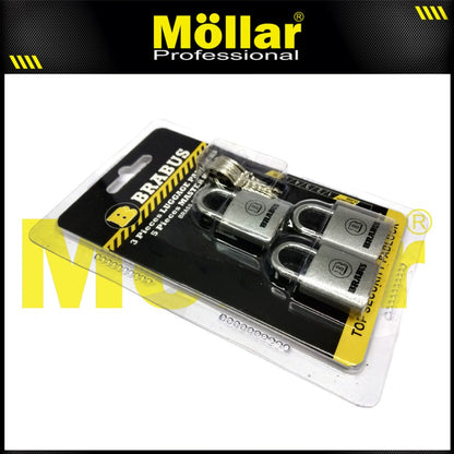 BRABUS Gembok Koper Master Key 20 mm Set 3 pcs