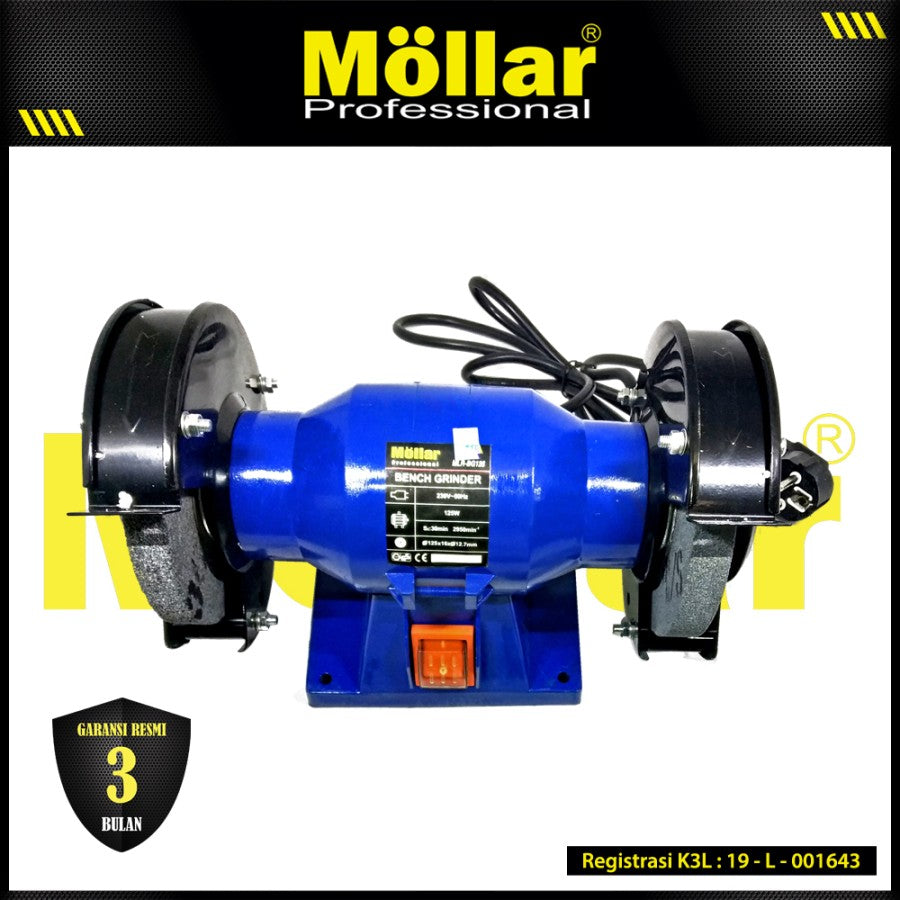 MOLLAR BG125 Mesin Gerinda Duduk 5" 125 Watt