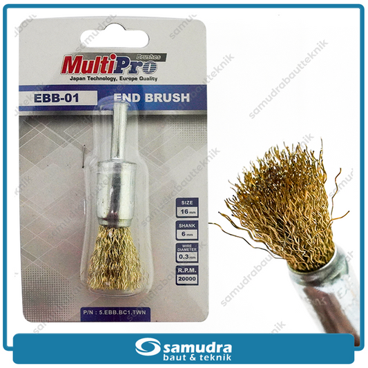 MULTIPRO EBB-01 Mata Bor Sikat Kawat Kuningan